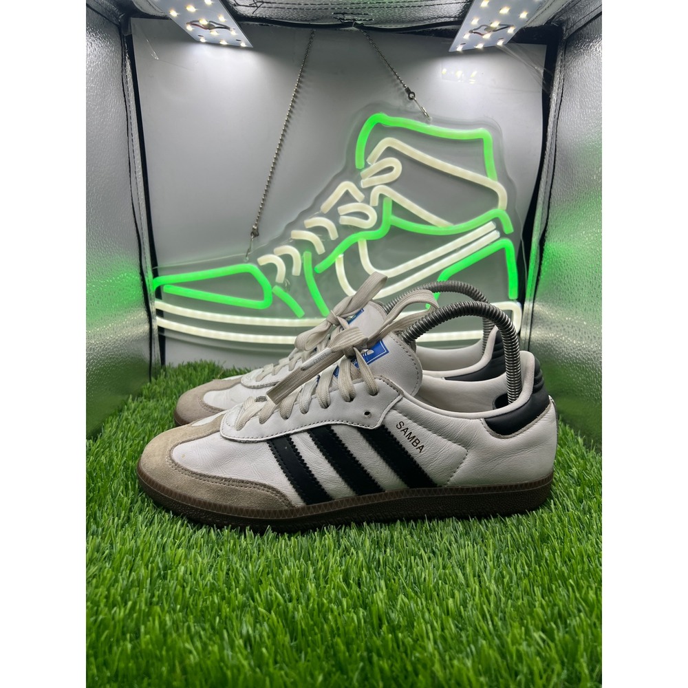 Adidas Samba OG White Black Gum Sole Leather Sneakers IG9030 Womens 8